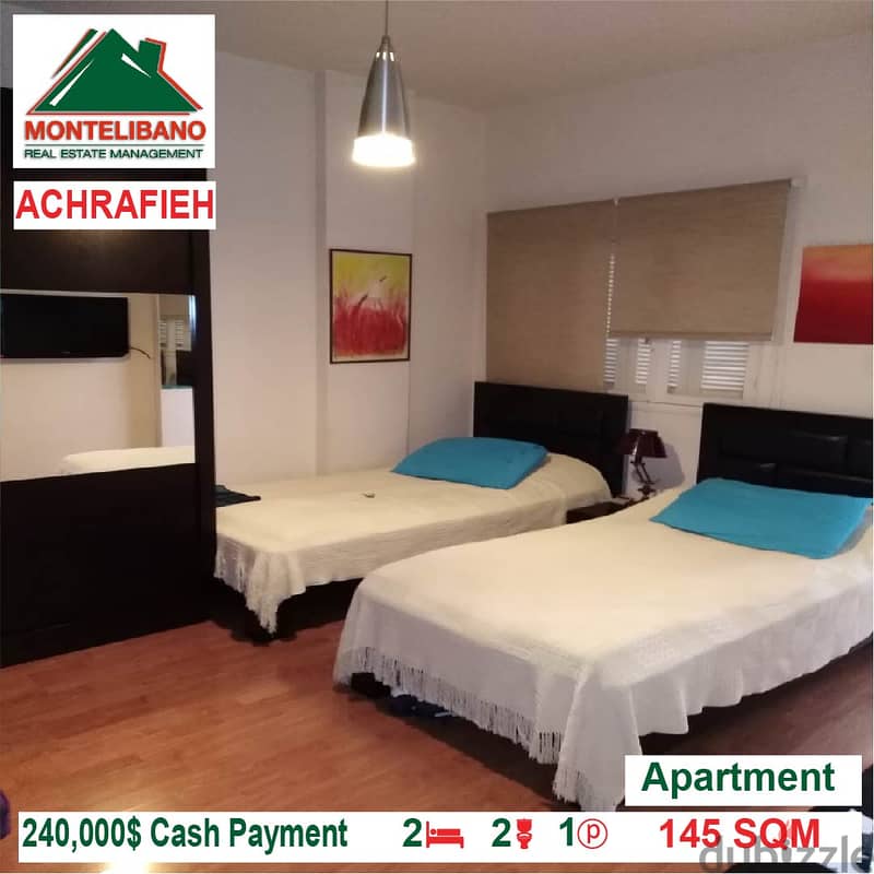 240,000$ Cash Payment!! Apartment for sale in Achrafieh!! 2