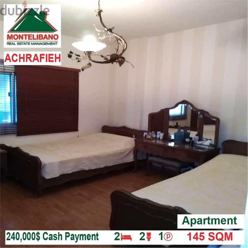 240,000$ Cash Payment!! Apartment for sale in Achrafieh!! 3