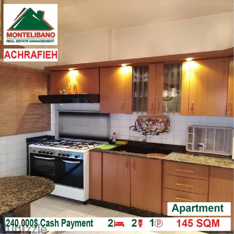 240,000$ Cash Payment!! Apartment for sale in Achrafieh!! 4