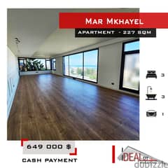 Prime Location, Apartment for sale in Mar Mkhayel 227 SQM RF#KJ94090