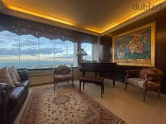 250 SQM Furnished Apartment in Beit El Chaar with Sea & Mountain View