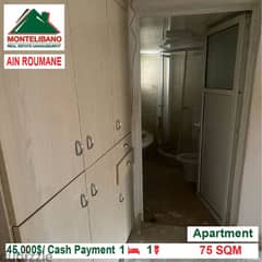 45000$!! Apartment for sale located in Ain Roumane 0