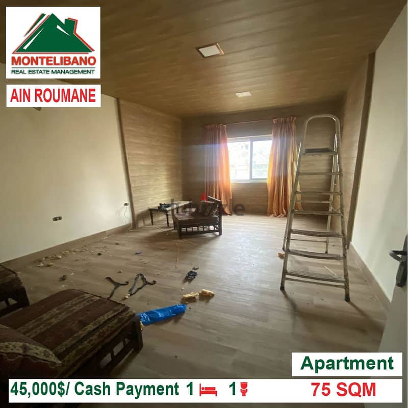 45000$!! Apartment for sale located in Ain Roumane 2
