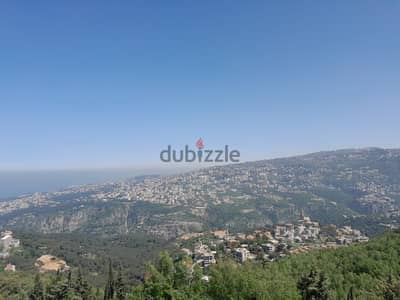 1555 SQM Land in Bikfaya, Metn overlooking the Ocean and the Mountains