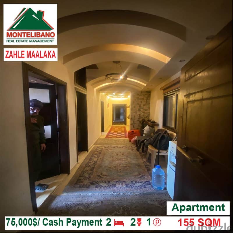 75000$!! Apartment for sale located in Zahle Maalaka 0