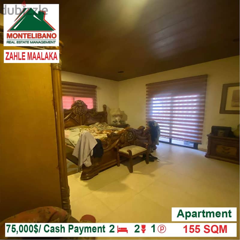 75000$!! Apartment for sale located in Zahle Maalaka 4