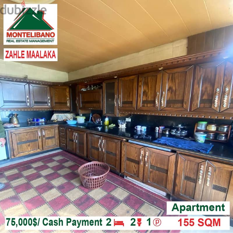 75000$!! Apartment for sale located in Zahle Maalaka 5
