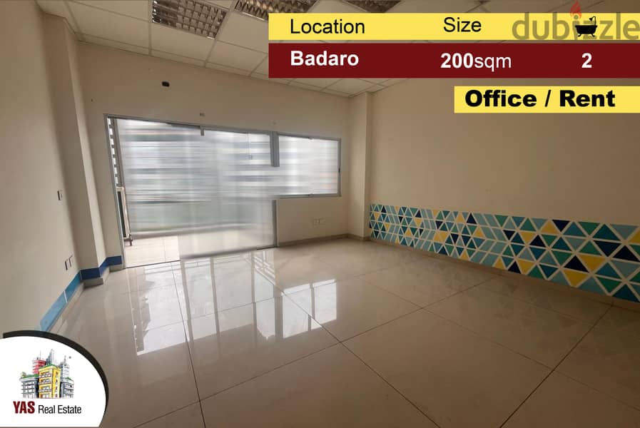 Badaro 200m2 | Office | Mint Condition | Perfect Business | LU | 0