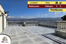 Ballouneh 340m2 | Penthouse | Unlockable View |Generous dimensions |TO 0
