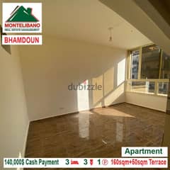 140000$ Apartment for sale located in Bhamdoun