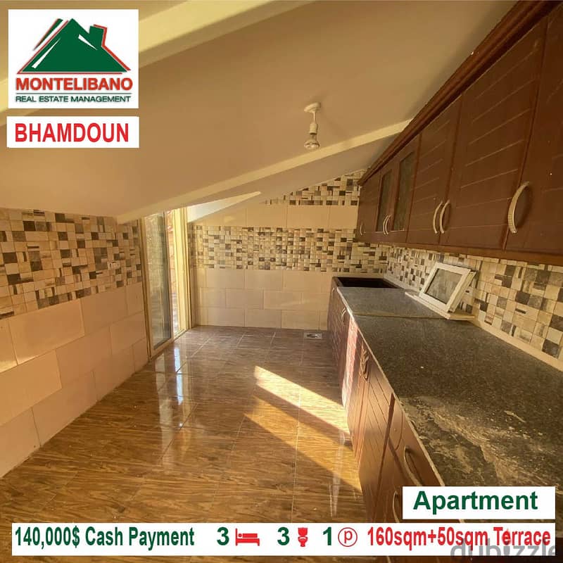 140000$ Apartment for sale located in Bhamdoun 4
