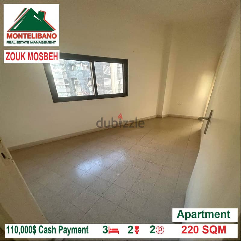110,000$ Cash Payment!! Apartment for sale in Zouk Mosbeh!! 2