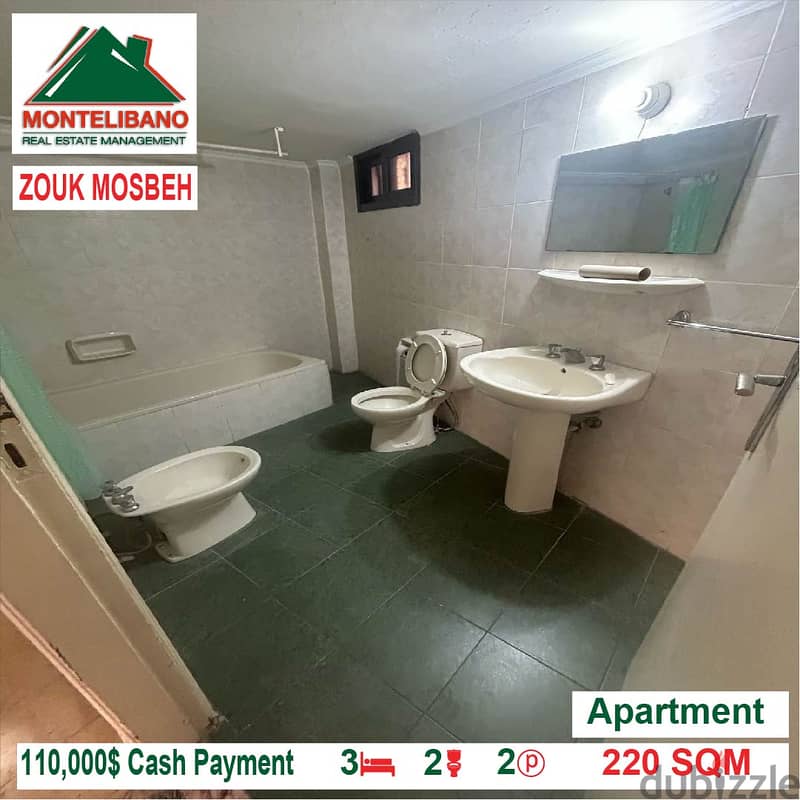 110,000$ Cash Payment!! Apartment for sale in Zouk Mosbeh!! 5