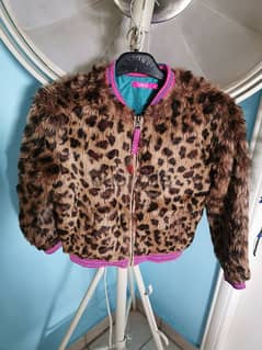 leopard jacket size 7 8 yrs