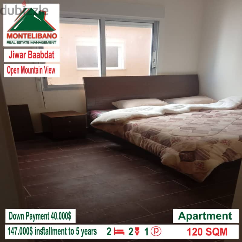 Apartment for sale in Jiwar Baabdat with a Open Mountain View!!!! 1