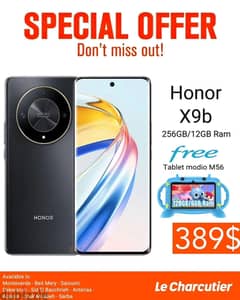 Honor 9B with free modio m56 tablet