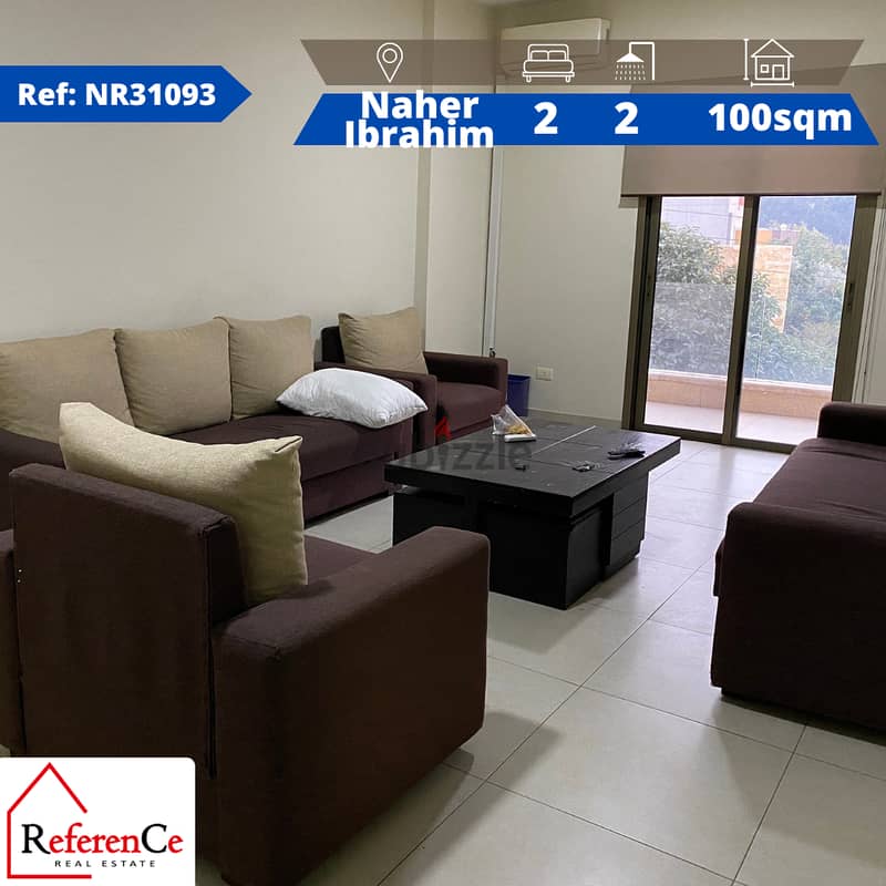 Apartment for rent in nahr ibrahim شقة للأجار في نهر أبراهيم 0