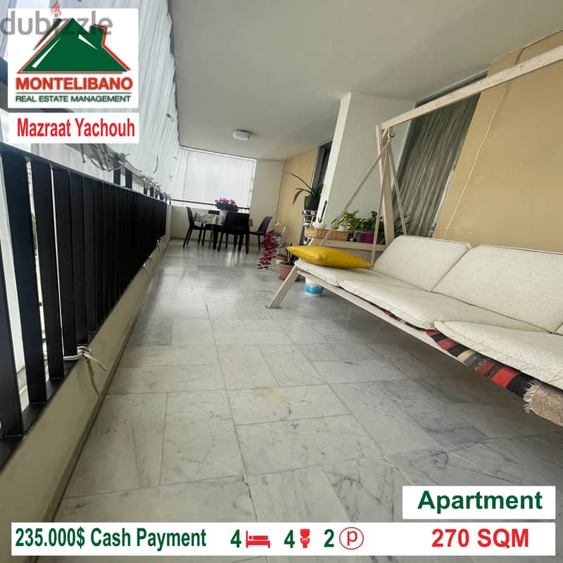 Apartment for sale in Mazraat Yachouh!!! 4