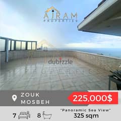 Zouk Mosbeh | 325 sqm | Panoramic Sea View