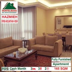 900$/Cash Month!! Apartment for rent in Hazmieh!!