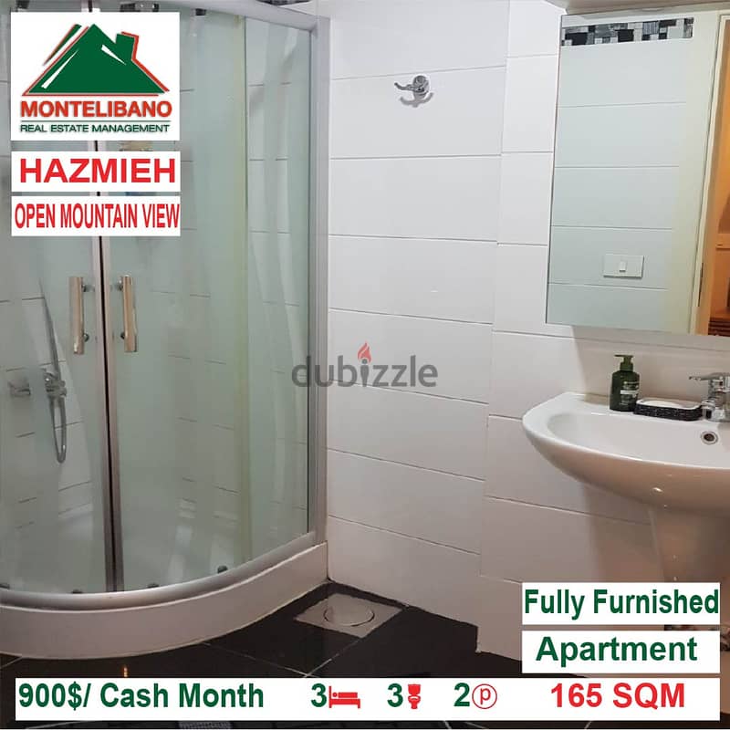 900$/Cash Month!! Apartment for rent in Hazmieh!! 4