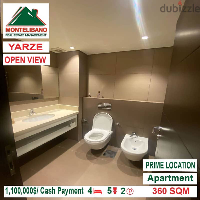 1,100,000$!! Open View Apartment for sale located in Yarzeh 7
