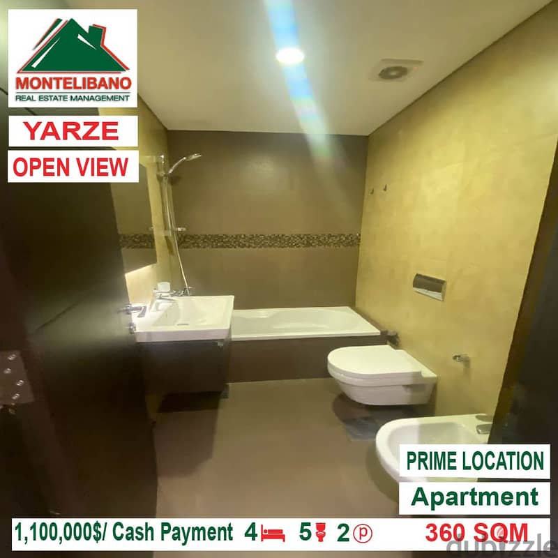 1,100,000$!! Open View Apartment for sale located in Yarzeh 8