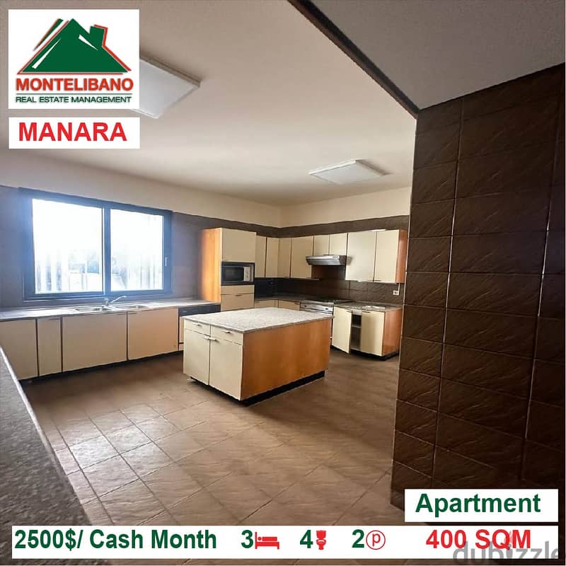 2500$/Cash Month!! Apartment for rent in Manara!! 2