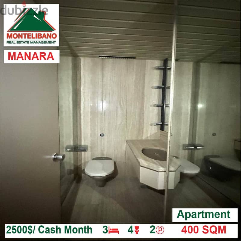 2500$/Cash Month!! Apartment for rent in Manara!! 3