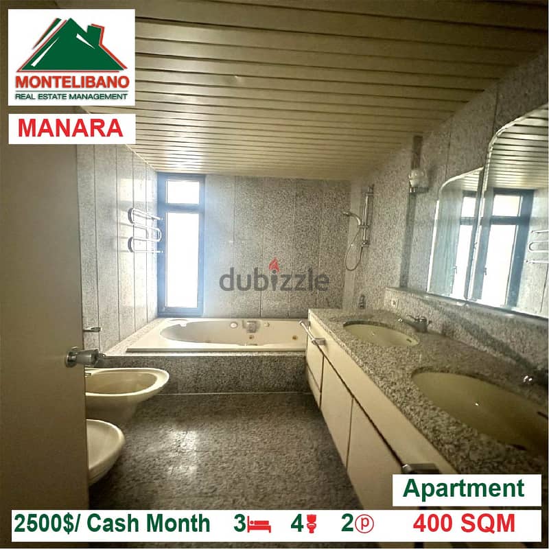 2500$/Cash Month!! Apartment for rent in Manara!! 4