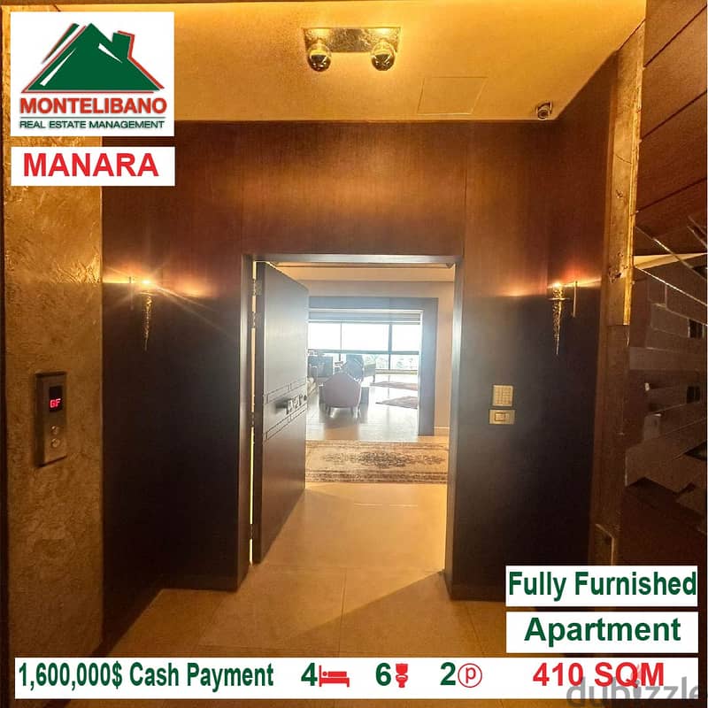 1,600,000$ Cash Payment!! Apartment for sale in Manara!! 1