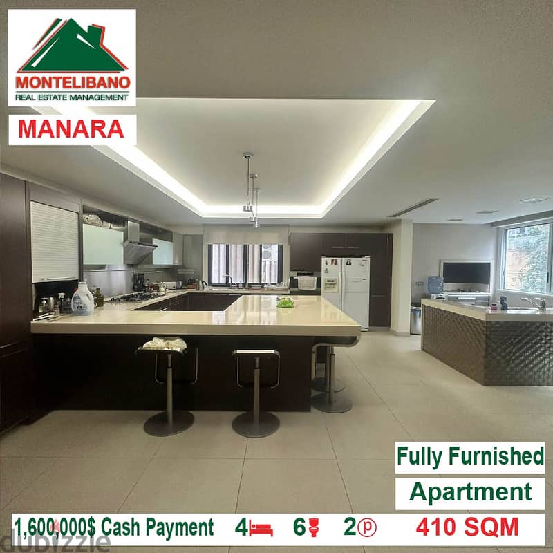 1,600,000$ Cash Payment!! Apartment for sale in Manara!! 4