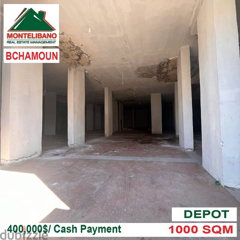 400,000$!! Depot for sale located in Bchamoun 1