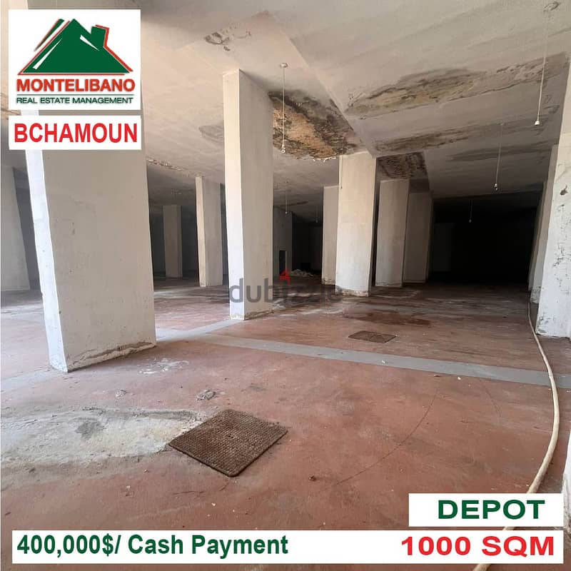 400,000$!! Depot for sale located in Bchamoun 3