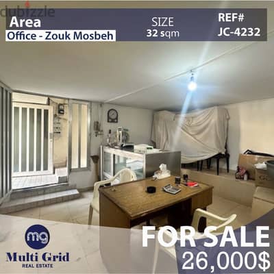 JC-4232 / Office for Sale in Zouk Mosbeh, مكتب / مستودع للبيع في ذوق