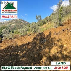 55000$!! Land for sale located in Maasraiti