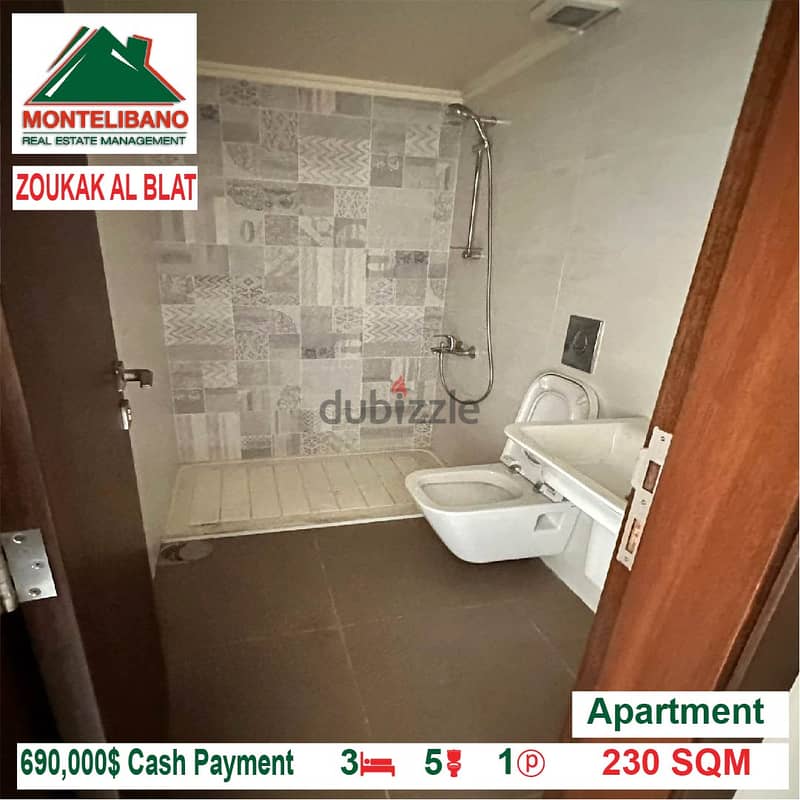 690,000$ Cash Payment!! Apartment for sale in Zoukak Al Blat!! 3