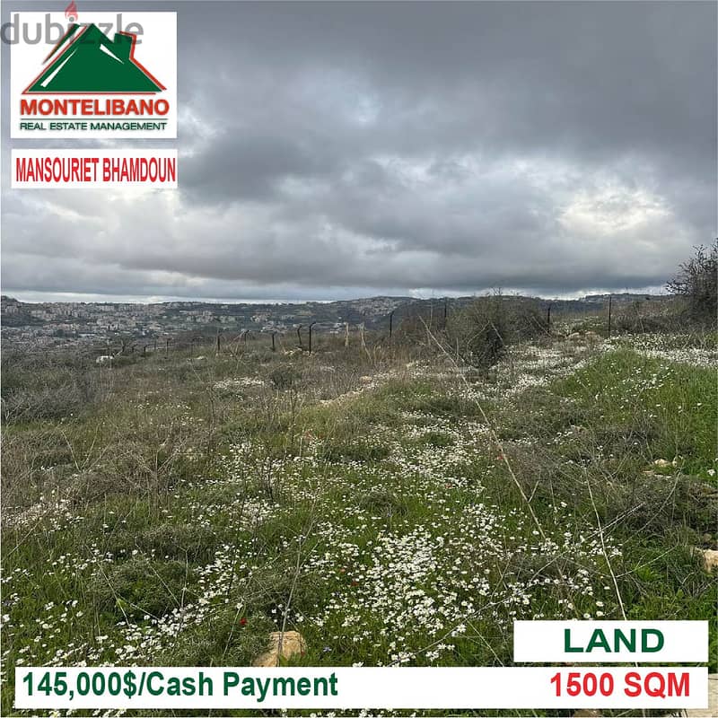145000$!! Land for sale located in Mansouriet Bhamdoun 0