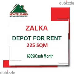 600$ Depot for rent located in Zalka 0