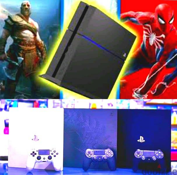 ps4 slim new europe +1 cd gta 5 new  with warranty only 299$ 3