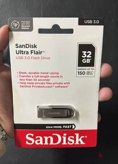 Sandisk ultra flair 3.0 flash drive 32gb up to 150mb/s