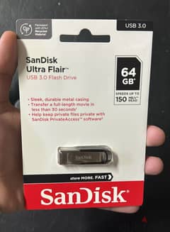 Sandisk ultra flair 3.0 flash drive 64gb up to 150mb/s
