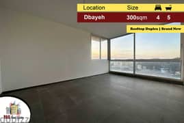 Dbayeh 300m2 | Rooftop Duplex | Brand New | Quiet Street | MJ |