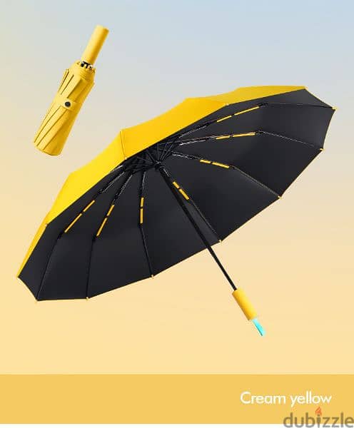 top quality automatic windproof umbrella 48k bones شمسية شماسي 2