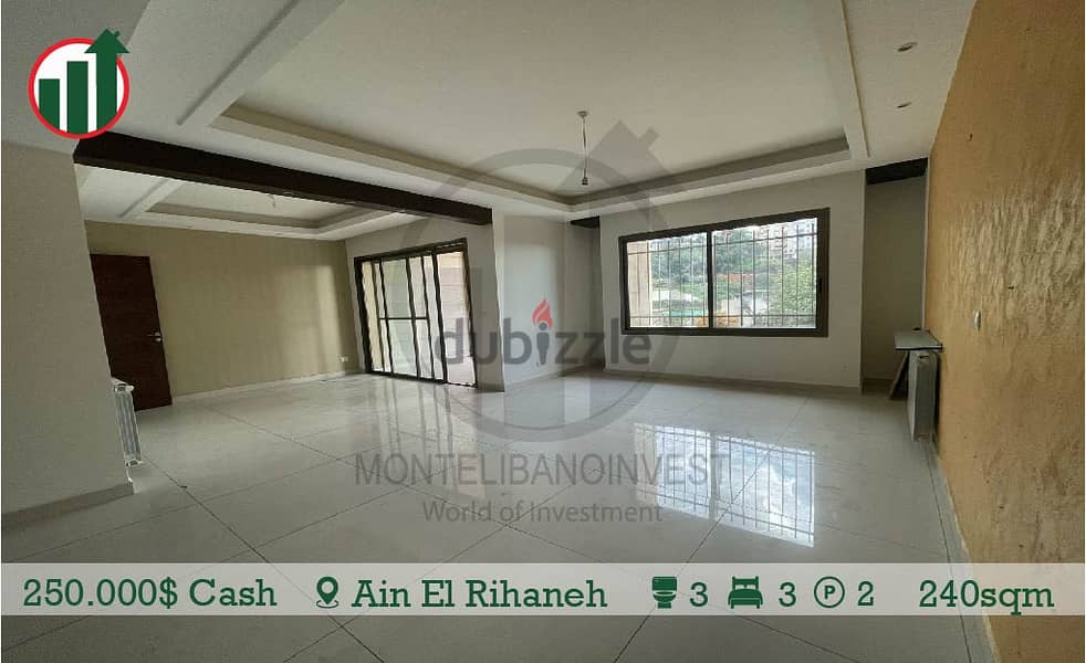 Apartment for sale in Ain El Rihaneh With 146 sqm Terrace! 1