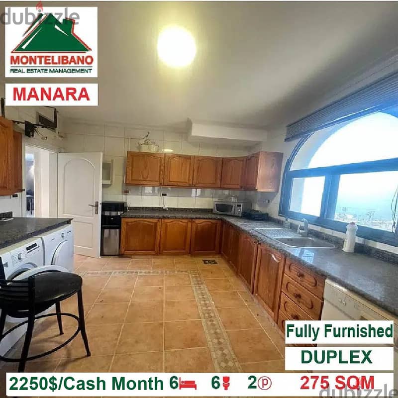 2250$/Cash Month!! Apartment for rent in Manara!! 3