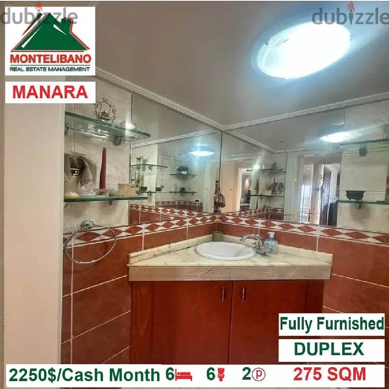 2250$/Cash Month!! Apartment for rent in Manara!! 4