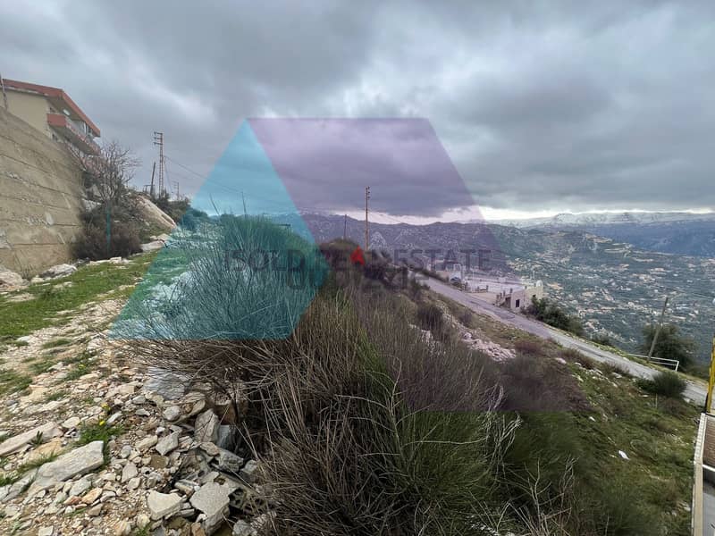 A 810 m2 land having an open mountain view for sale in Aanaya/Jbeil 2