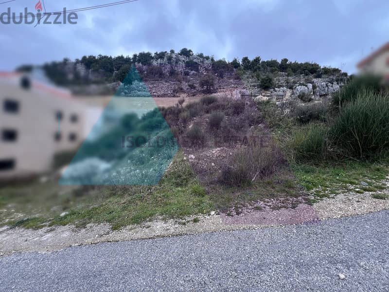 A 810 m2 land having an open mountain view for sale in Aanaya/Jbeil 3