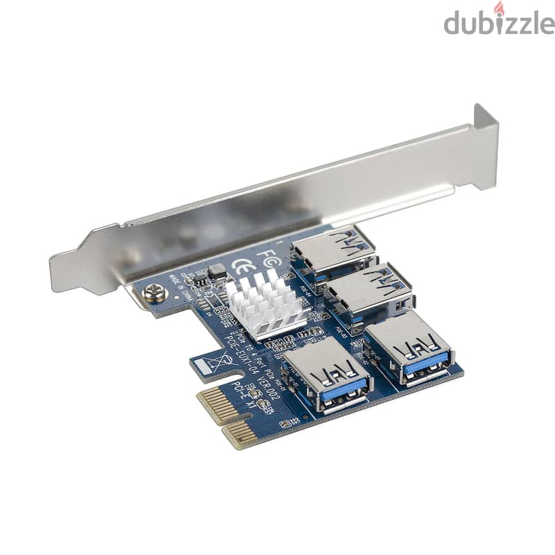 PCI-E TO USB 3.0 4-PORT EXPANSION ADAPTER HUB CONTROLLER ADD-ON CARD 2